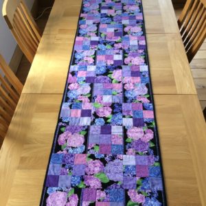 hydrangea table runner