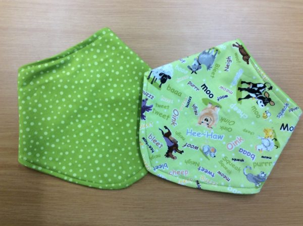 farm fabric bib set