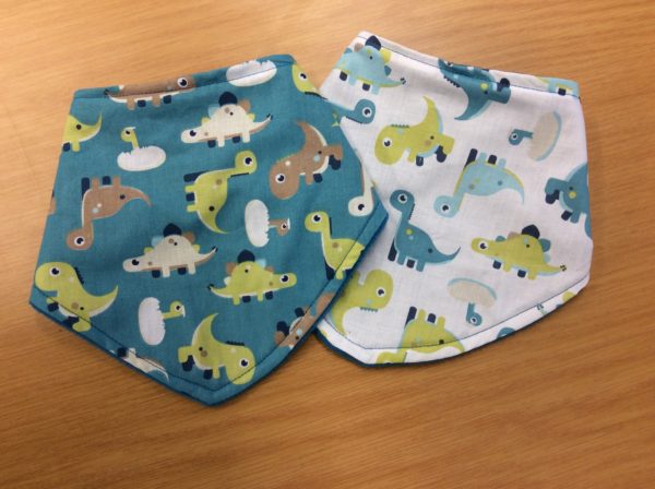 dinosaur bib set